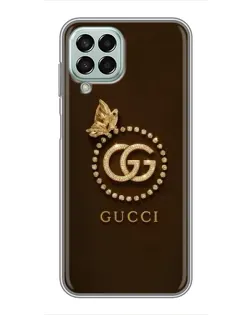 Чохол для Samsung Galaxy M33 (5G) (M336B) з картинкою «Gucci — золотий метелик»