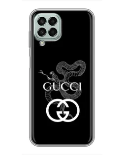 Чохол для Samsung Galaxy M33 (5G) (M336B) з картинкою «Gucci — срібна змія»