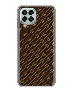 Чохол для Samsung Galaxy M33 (5G) (M336B) з картинкою «Gucci — золоті діагоналі»