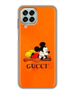 Чехол для Samsung Galaxy M33 (5G) (M336B) с картинкой «Микки Маус Gucci — оранж»
