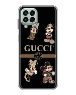 Чехол для Samsung Galaxy M33 (5G) (M336B) с картинкой «Gucci — герои Disney и монограмма»