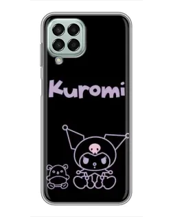 Чехол для Samsung Galaxy M33 (5G) (M336B) с картинкой «Kuromi — черный минимализм»