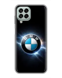 Чехол для Samsung Galaxy M33 (5G) (M336B) с картинкой «BMW — неоновое сияние»