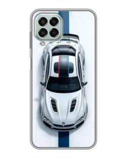 Чехол для Samsung Galaxy M33 (5G) (M336B) с картинкой «Вид сверху — BMW M»