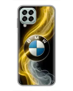 Чехол для Samsung Galaxy M33 (5G) (M336B) с картинкой «Золотистый дым BMW»