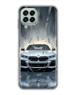 Чехол для Samsung Galaxy M33 (5G) (M336B) с картинкой «BMW в свете фар»