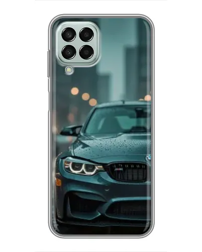 Чехол для Samsung Galaxy M33 (5G) (M336B) с картинкой «BMW в огнях города»