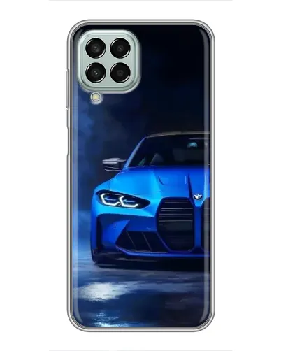 Чехол для Samsung Galaxy M33 (5G) (M336B) с картинкой «Голубая BMW M4»