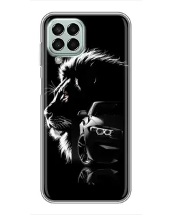 Чехол для Samsung Galaxy M33 (5G) (M336B) с картинкой «BMW и лев»