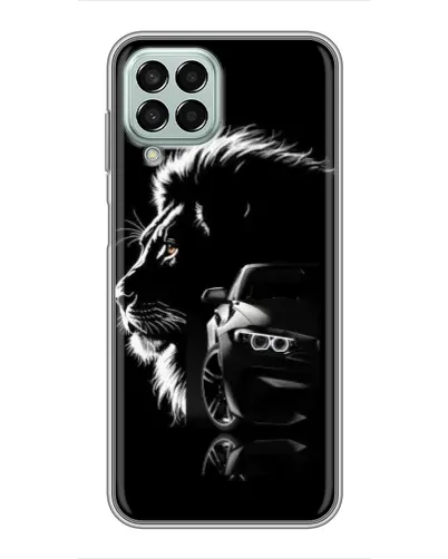 Чехол для Samsung Galaxy M33 (5G) (M336B) с картинкой «BMW и лев»