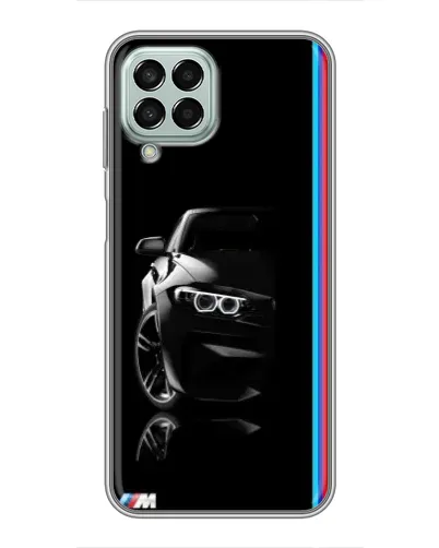 Чехол для Samsung Galaxy M33 (5G) (M336B) с картинкой «Силуэт BMW в темноте»