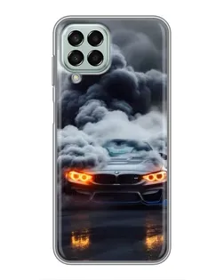 Чехол для Samsung Galaxy M33 (5G) (M336B) с картинкой «BMW в дыму»