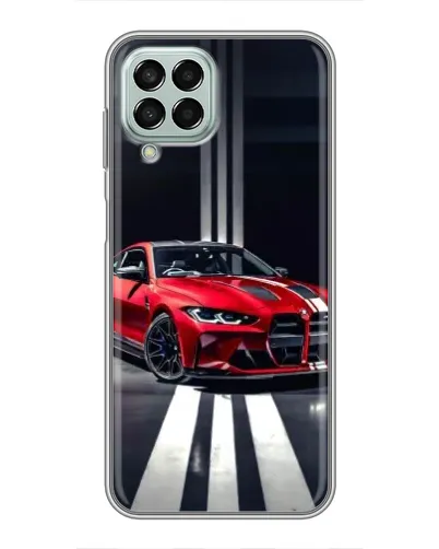 Чехол для Samsung Galaxy M33 (5G) (M336B) с картинкой «Красная BMW на дороге»