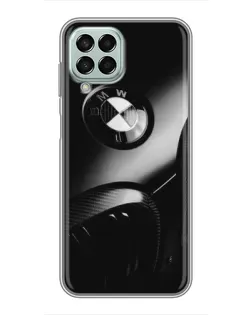 Чехол для Samsung Galaxy M33 (5G) (M336B) с картинкой «Эмблема BMW — макро»