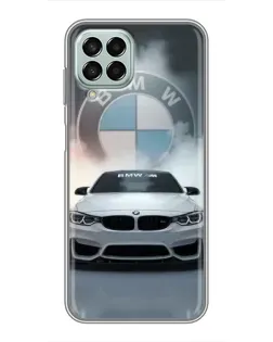 Чохол для Samsung Galaxy M33 (5G) (M336B) з картинкою «BMW в білому диму»