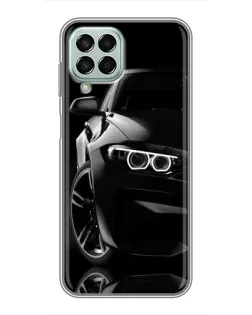 Чохол для Samsung Galaxy M33 (5G) (M336B) з картинкою «Чорна BMW — профіль»