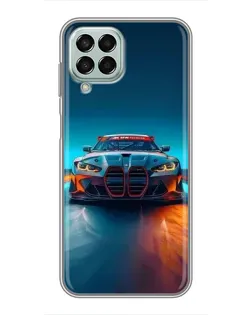 Чохол для Samsung Galaxy M33 (5G) (M336B) з картинкою «BMW — вогні неону»