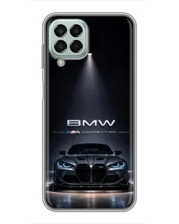 Чохол для Samsung Galaxy M33 (5G) (M336B) з картинкою «BMW крізь нічне місто»