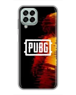 Чехол для Samsung Galaxy M33 (5G) (M336B) с картинкой «Яркий логотип PUBG»