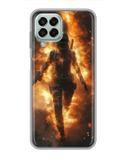 Чехол для Samsung Galaxy M33 (5G) (M336B) с картинкой «BMW — скорость в дожде»