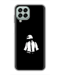 Чехол для Samsung Galaxy M33 (5G) (M336B) с картинкой «PUBG — белый шлем»