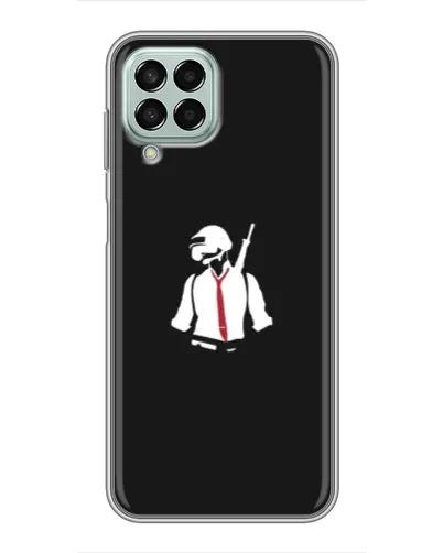 Чехол для Samsung Galaxy M33 (5G) (M336B) с картинкой «PUBG — силуэт воина»