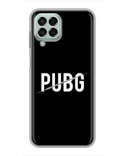 Чехол для Samsung Galaxy M33 (5G) (M336B) с картинкой «PUBG — белый логотип»
