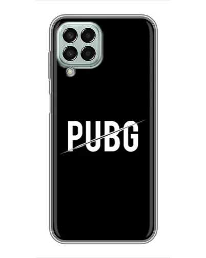 Чехол для Samsung Galaxy M33 (5G) (M336B) с картинкой «PUBG — белый логотип»