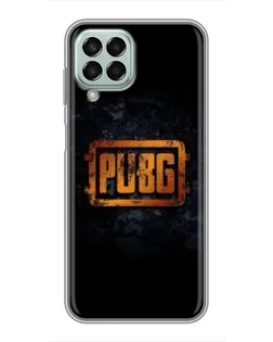 Чехол для Samsung Galaxy M33 (5G) (M336B) с картинкой «PUBG — золотой логотип»