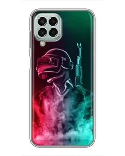 Чехол для Samsung Galaxy M33 (5G) (M336B) с картинкой «PUBG — огненный воин»