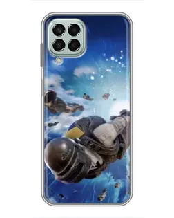 Чехол для Samsung Galaxy M33 (5G) (M336B) с картинкой «Десант PUBG — прыжок»