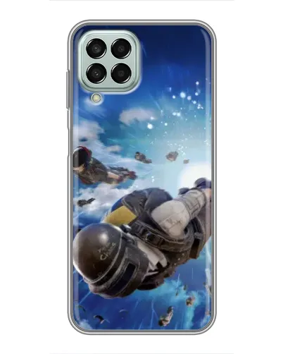 Чехол для Samsung Galaxy M33 (5G) (M336B) с картинкой «Десант PUBG — прыжок»