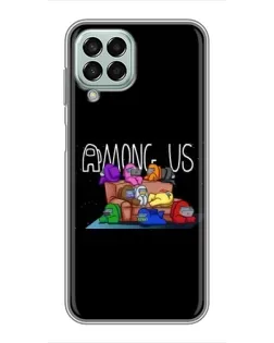 Чехол для Samsung Galaxy M33 (5G) (M336B) с картинкой «Логотип Among Us»