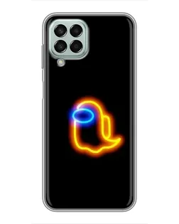Чехол для Samsung Galaxy M33 (5G) (M336B) с картинкой «Among Us неоновое сияние»
