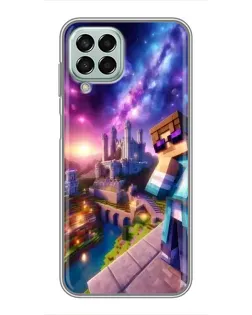 Чехол для Samsung Galaxy M33 (5G) (M336B) с картинкой «Стив и космос»