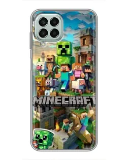 Чехол для Samsung Galaxy M33 (5G) (M336B) с картинкой «Замок Minecraft»