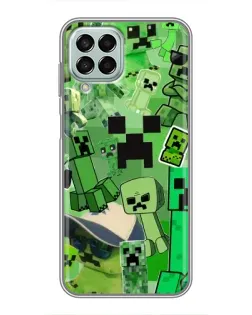 Чехол для Samsung Galaxy M33 (5G) (M336B) с картинкой «Криперы Minecraft»