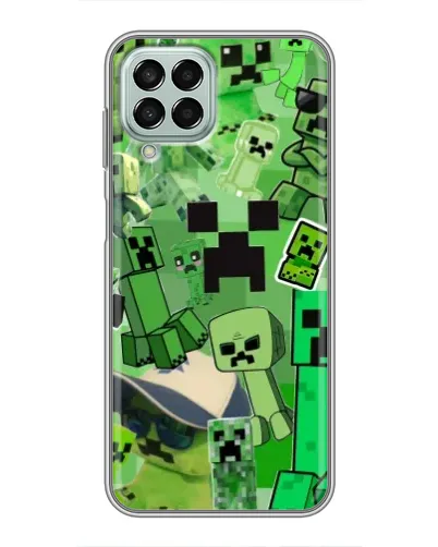 Чехол для Samsung Galaxy M33 (5G) (M336B) с картинкой «Криперы Minecraft»