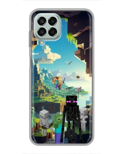 Чехол для Samsung Galaxy M33 (5G) (M336B) с картинкой «Эндермен в лесу»