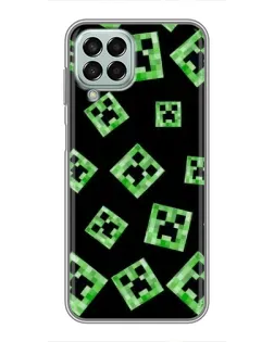 Чехол для Samsung Galaxy M33 (5G) (M336B) с картинкой «Паттерн с криперами»