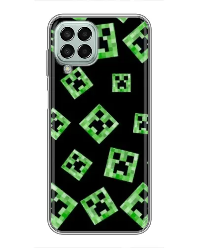 Чехол для Samsung Galaxy M33 (5G) (M336B) с картинкой «Паттерн с криперами»