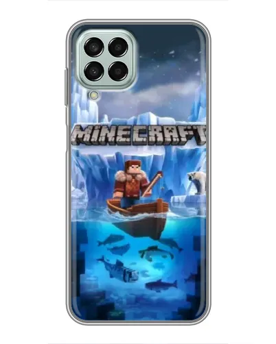 Чехол для Samsung Galaxy M33 (5G) (M336B) с картинкой «Minecraft ледяной мир»