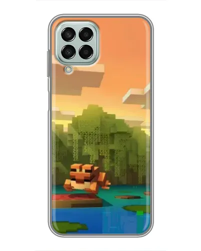 Чехол для Samsung Galaxy M33 (5G) (M336B) с картинкой «Майнкрафт закат солнца»