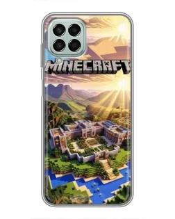 Чехол для Samsung Galaxy M33 (5G) (M336B) с картинкой «Minecraft панорама»
