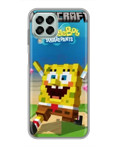 Чехол для Samsung Galaxy M33 (5G) (M336B) с картинкой «Губка Боб Minecraft» Чехол для Samsung Galaxy M33 (5G) (M336B) с картинкой «Губка Боб Minecraft»