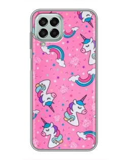 Чехол для Samsung Galaxy M33 (5G) (M336B) с картинкой «Unicorn паттерн розовый» Чехол для Samsung Galaxy M33 (5G) (M336B) с картинкой «Unicorn паттерн розовый»