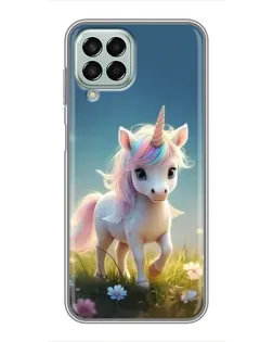 Чехол для Samsung Galaxy M33 (5G) (M336B) с картинкой «Единорог на поляне» Чехол для Samsung Galaxy M33 (5G) (M336B) с картинкой «Единорог на поляне»