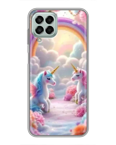 Чехол для Samsung Galaxy M33 (5G) (M336B) с картинкой «Радуга и единороги» Чехол для Samsung Galaxy M33 (5G) (M336B) с картинкой «Радуга и единороги»