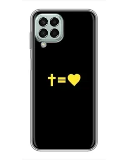 Чохол для Samsung Galaxy M33 (5G) (M336B) з картинкою «Серце та Хрест»