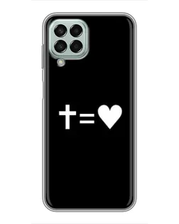 Чохол для Samsung Galaxy M33 (5G) (M336B) з картинкою «Хрест та Серце»